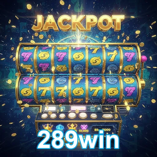Imagem de uma máquina de slots no site 289win, destacando opções de jogos de cassino.